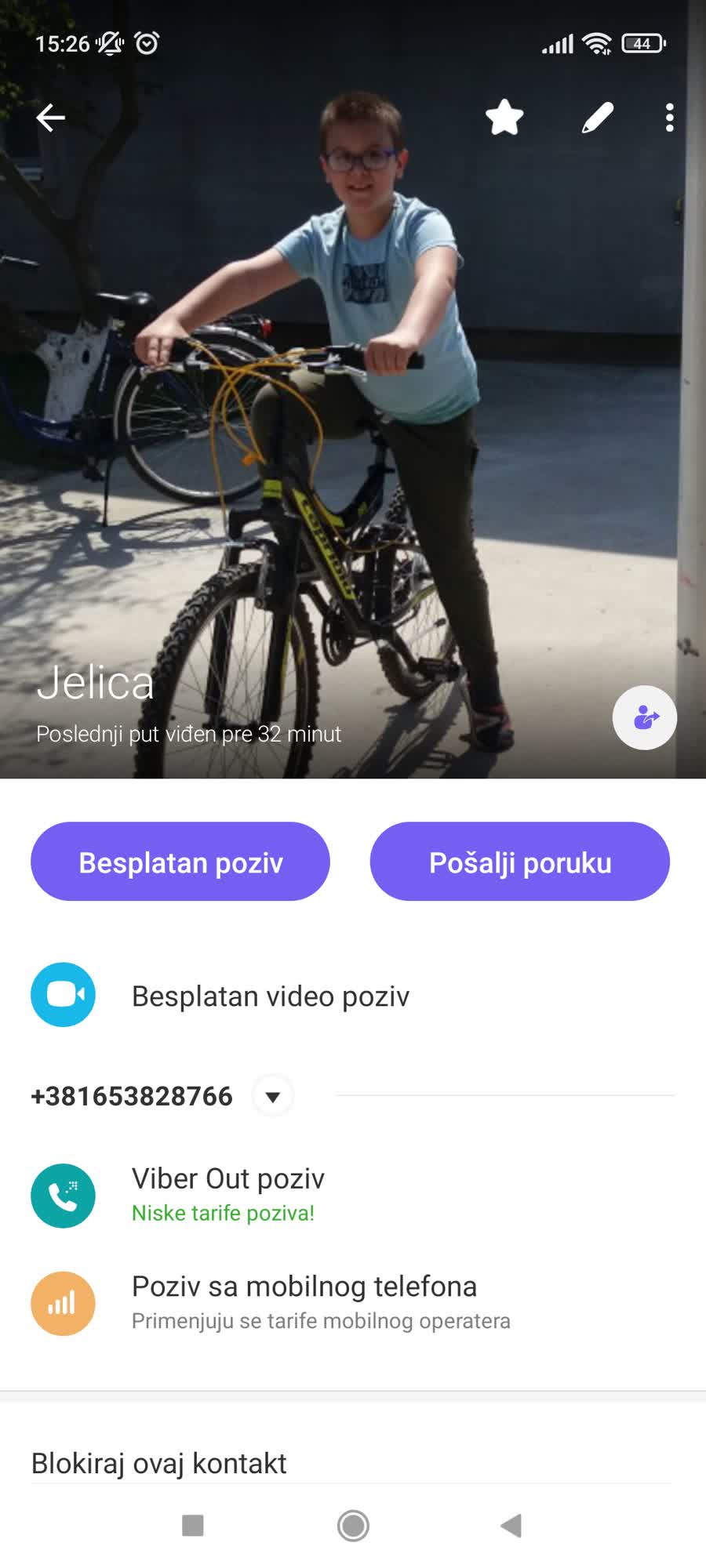 Slika ukradenog bicikla