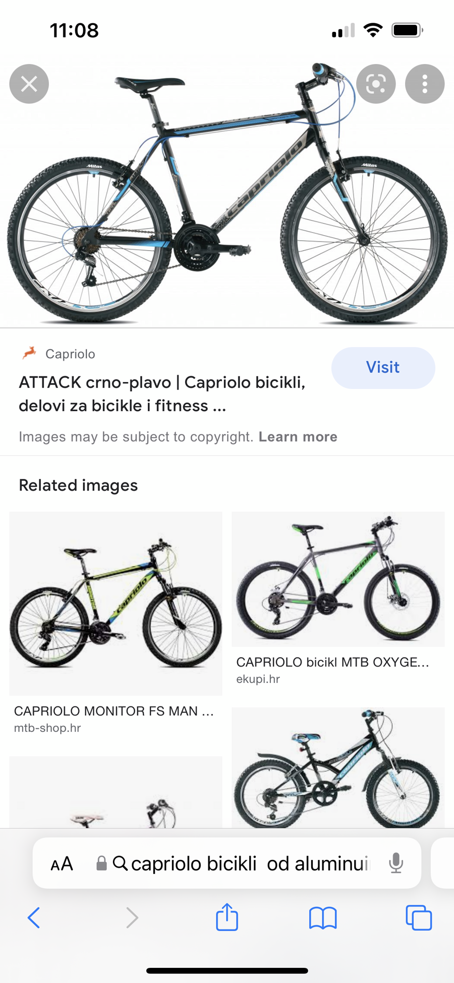 Slika ukradenog bicikla