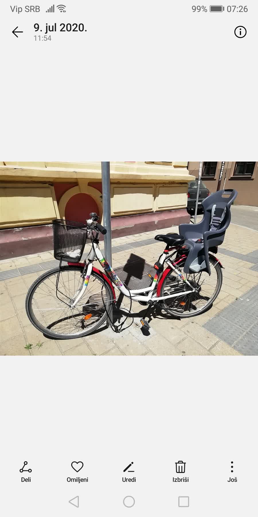 Slika ukradenog bicikla