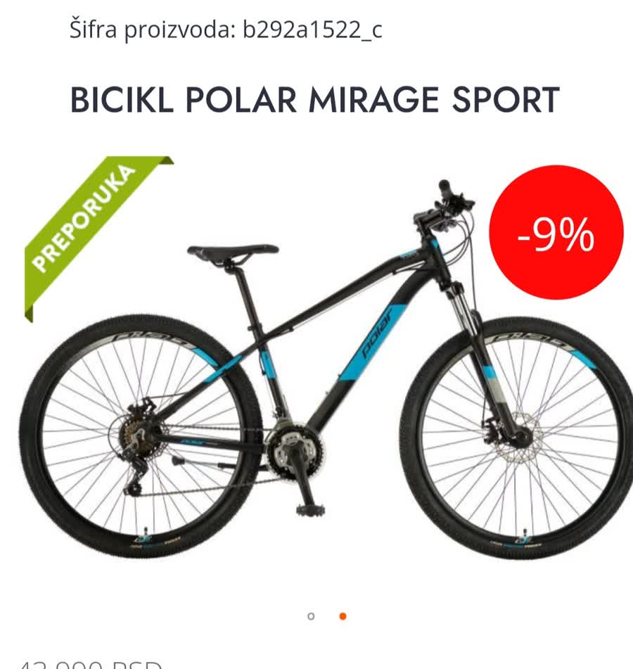 Slika ukradenog bicikla